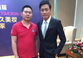 广州天富娱乐与明星合影